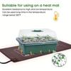 12-Zellen Plastik Anzuchttopf Sukkulenten Aussaat Anzuchtbox Isolierte Anzuchtschale