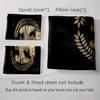 Golden Eagle Emblem. Bedding Duvet Cover Sets Duvet Covers Pillowcases Gifts (1 * Duvet Cover 2 * Pillowcases, Without Duvet Insert)
