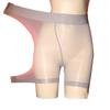 Ultra-Thin Oily Plus Size Boxer Stockings Open Crotch Underwear Free Off Body Silky Full Transparent Sexy Sexy Women's Underwear