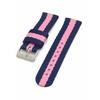 CASSIS NICE NATO Nylon Watch Strap, Women's Size 20mm, Blue/Pink, Includes Replacement Tool, D1130NYL887020