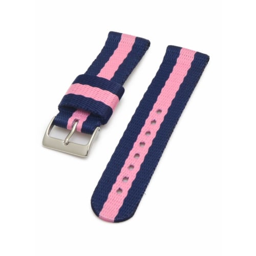 

CASSIS NICE NATO Nylon Watch Strap, Women s Size 20mm, Blue/Pink, Includes Replacement Tool, D1130NYL887020