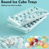 Creative Ice Cube Maker Box 3 Layer Round Ice Cube Trays Portable Ice Cube Molds  Chilling Drinks