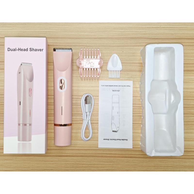 Cordless Lady Shavers With LCD Screen 2 In 1 Design Precisions Trimming Blades For Sensitives Areas Silents Personals Grooming Tool
