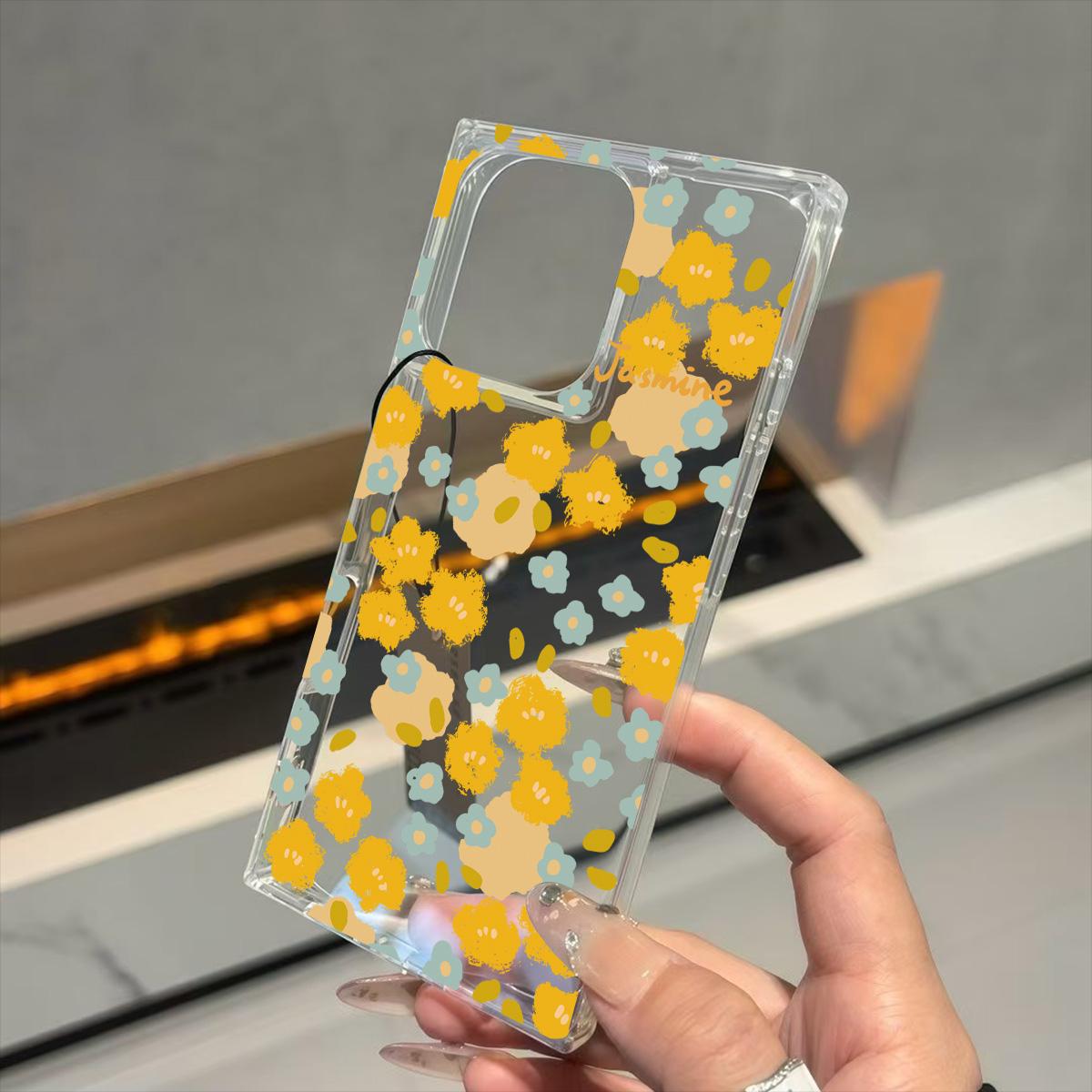 

Clear Square Back Tube Case Protection For iPhone 12 14 Pro Max 13 15 Plus 11 16 ProMax Anti-Oxygen,Full Screen Doodles Pattern Casing iphone 11 ProMax