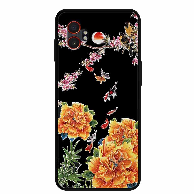 3D Emboss Case For Samsung Galaxy XCover7 Pro 5G Phone Case Flowers Silicone Soft Back Cover For Samsung Galaxy XCover7Pro Case