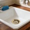 Efficient Drainage Waste Drainer PVD Copper Plating Kitchen Sink Basket Strainer Mm Launching Diameter Waste Drainer Accessory