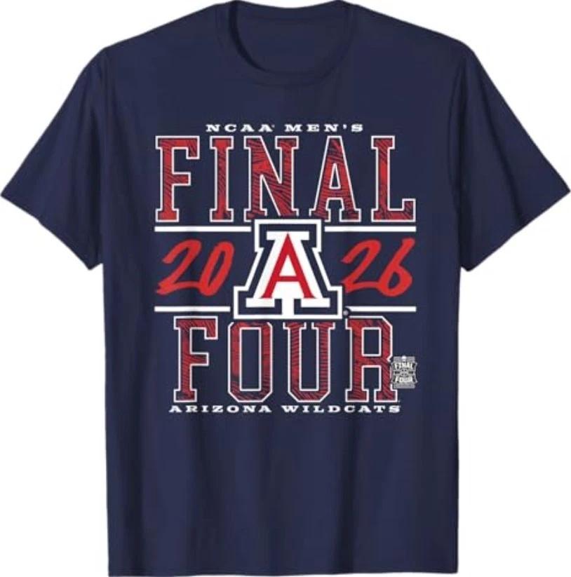 Arizona Men s Basketball Final Four March Madness Classic T-Shirt XL