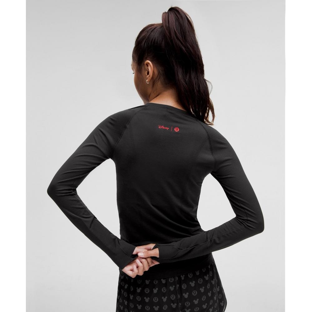 Disney X Lululemon  Swiftly Tech Long Sleeve Shirt 2.0 Hip Length Black Black