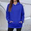 Women's Winter Solid Color Pullover Hooded Sweatshirt Fleece Long Sleeve  Fashion Sweatshirt
