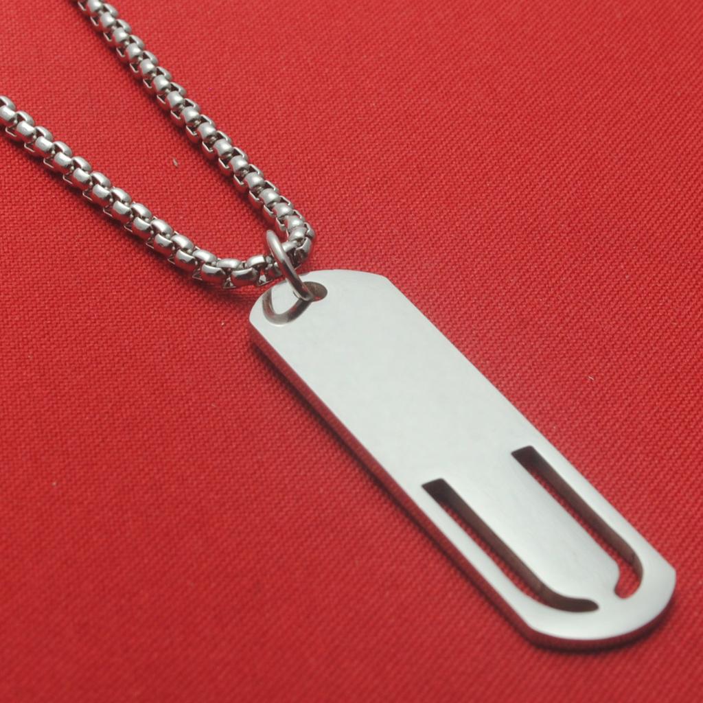 Titanium Steel English Letter Pendant Stainless Steel Unisex Versatile Fashion Accessories Couple Jewelry Necklace