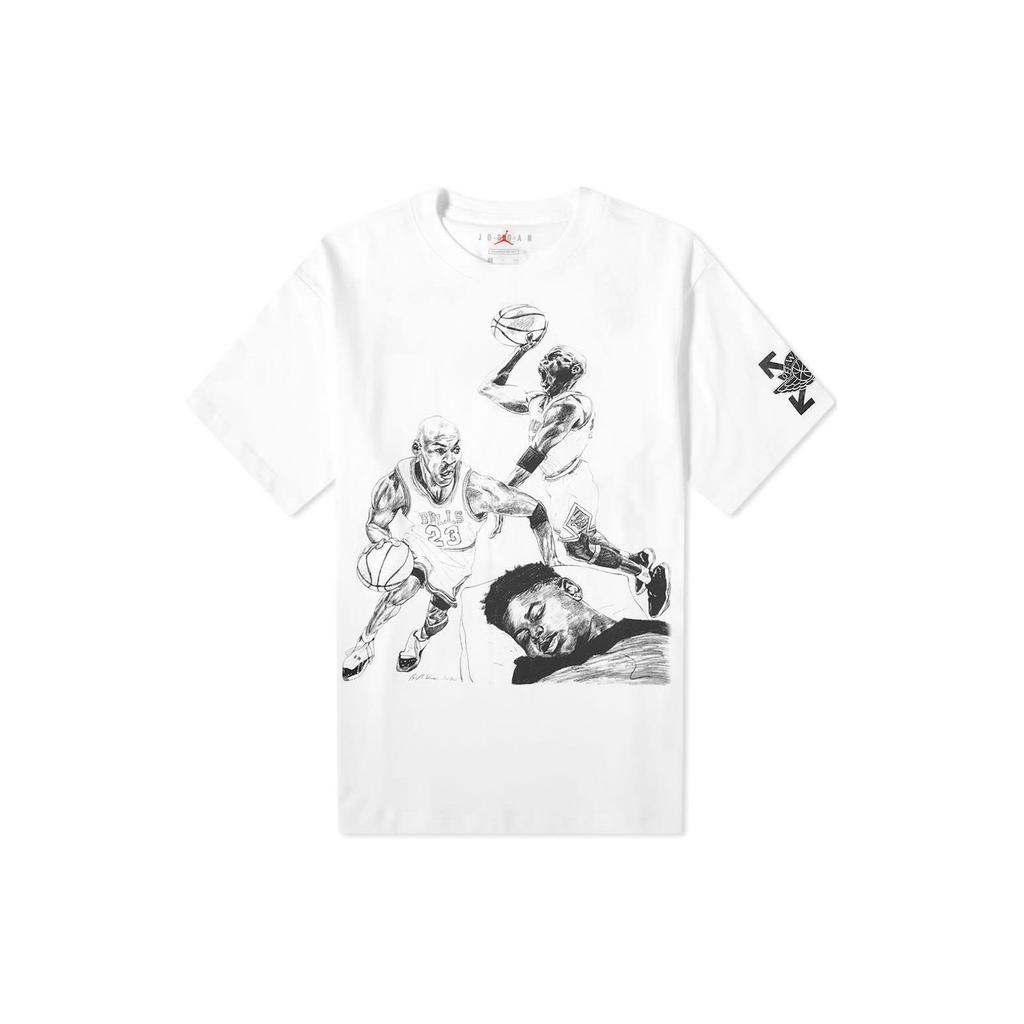 Air Jordan X Off-White Tee White Men Tops DB4300-100