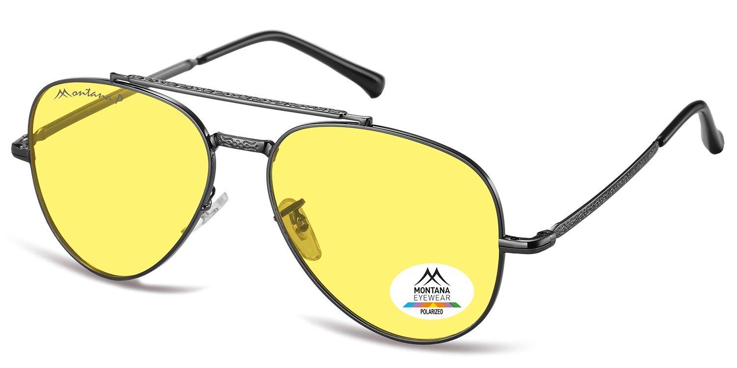 

Чоловічі сонцезахисні окуляри для нічної їзди з поляризованими лінзами Montana Aviator Shades MP185G