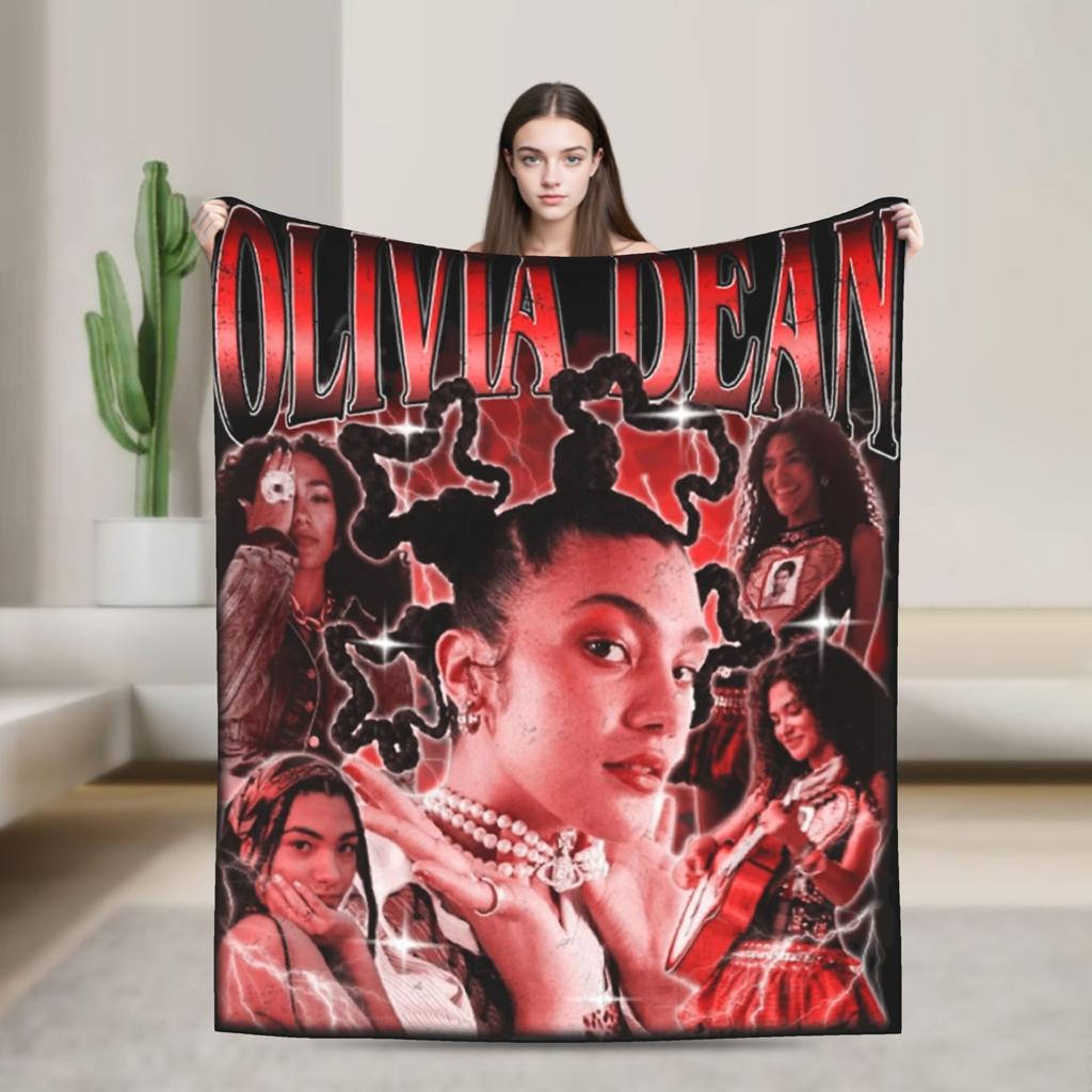 Singer Olivia Dean Blanket Multi-size Warm Cozy Fluffy  Throw Blankets for Couch Sofa and Bed
