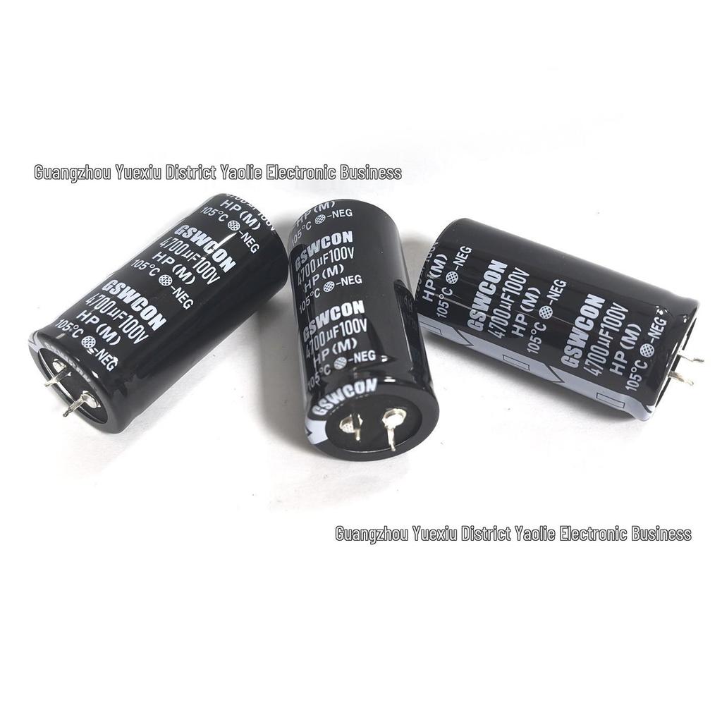 100V 4700uF 30x60mm DIP Electrolytic Capacitor for Welding Machine