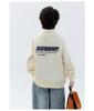 Boys' Velvet Half-Zip Stand Collar Hoodie: 2025 Winter Thickened One-Piece Top for Children