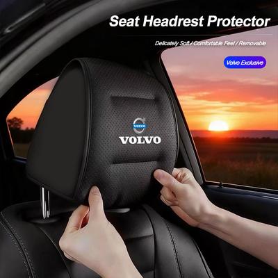 Housse de Protection d'Appui-tête de Voiture Housse en Cuir Pour EX30 XC60 XC40 V60 V40 XC90 XC70 V50 S60 V70 S90 Olestar AWD S80 V90