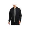 Nike Felpa con cappuccio e zip, stampa logo tinta unita, giacca da running e fitness da uomo, giacca nera DQ5817-010