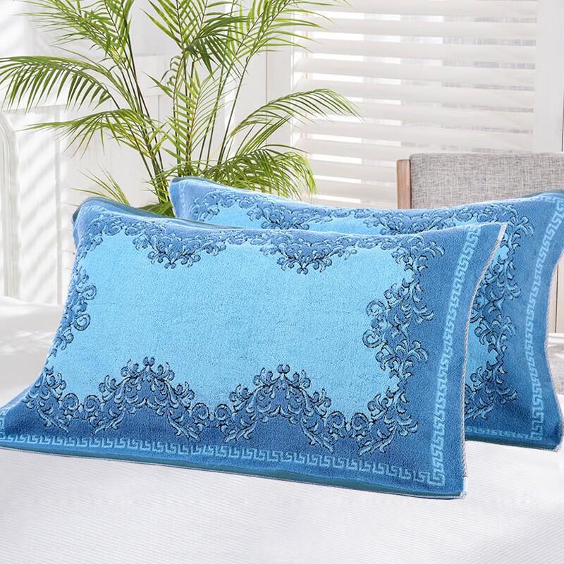 Jinho Premium Pure Cotton Jacquard Pillow Towel Pair