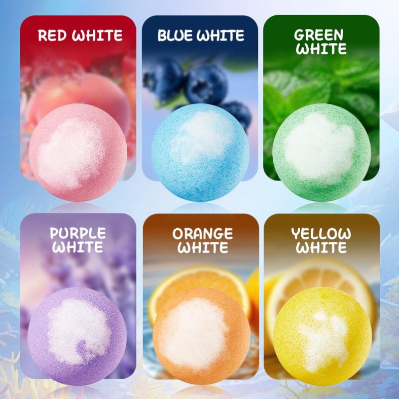 Ocean 6-piece Bath Salt Ball, Cleansing Body Fragrance Bath Salt Ball Skin Care Products