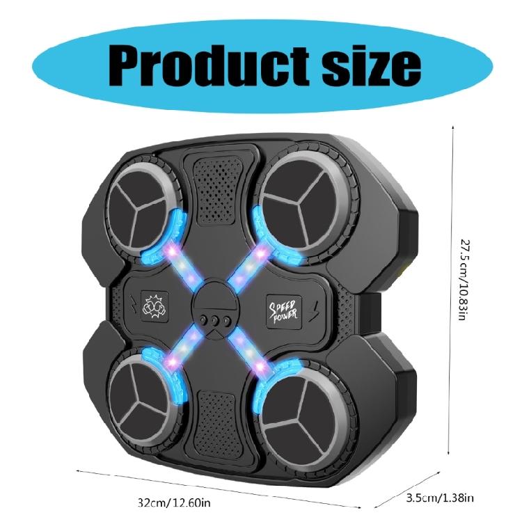 Boxing Machine Rechargeable Wall Mounted Boxing Machine Music Boxing Trainer Punching Equipment for Kids and Adult