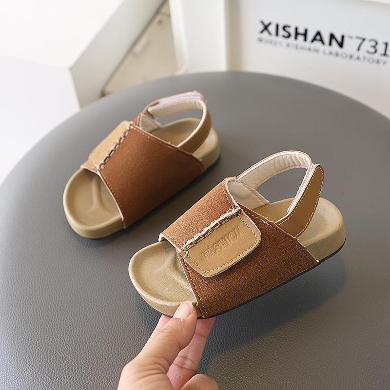 2026 Sommer Kinder Offene Lässige Strandsandalen - Koreanischer Stil Klettverschluss Schuhe für Jungen und Mädchen