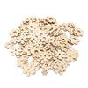 300Pcs Plum Blossom Shape Flower Wooden Embellishments Floral Wood Ornaments  For DIY Projects