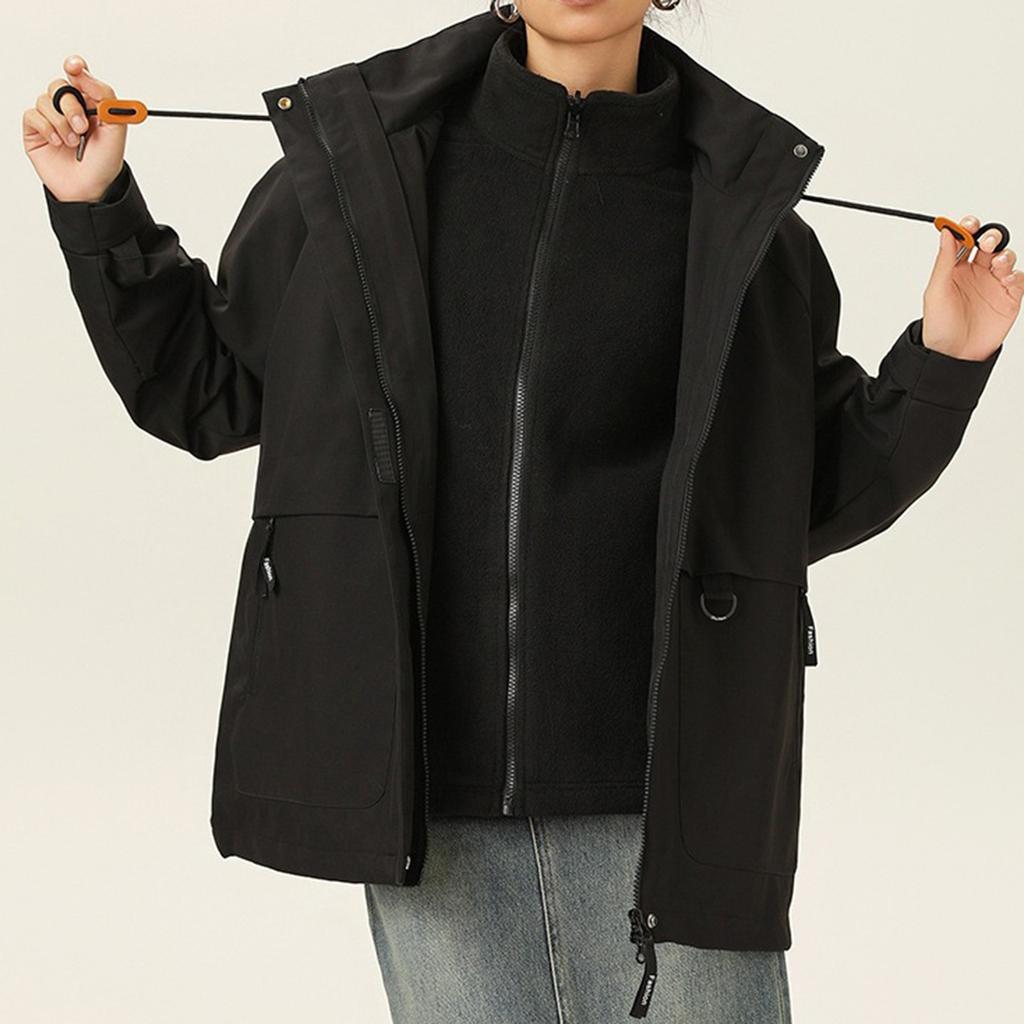 Women's Solid Color Long Sleeved Hooded Outdoor Suit Windproof And Waterproof Thin Jacket  Ehplore