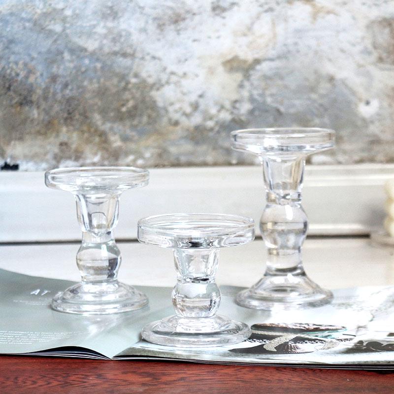 Nordic Retro Glass Candlestick - Romantic Candlelight for Weddings, Restaurants, and Parties