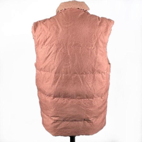 Aquascutum Geometric 85% Down Vest/Men’s M/Pink/Side Pockets(USED)