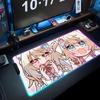fuwamoco Mouse Pad RGB Gaming Mousepad Big LED Pad PC Desk Mat Luminous Mouse Pad Large Keyboard Mats Table Rug With Backlit