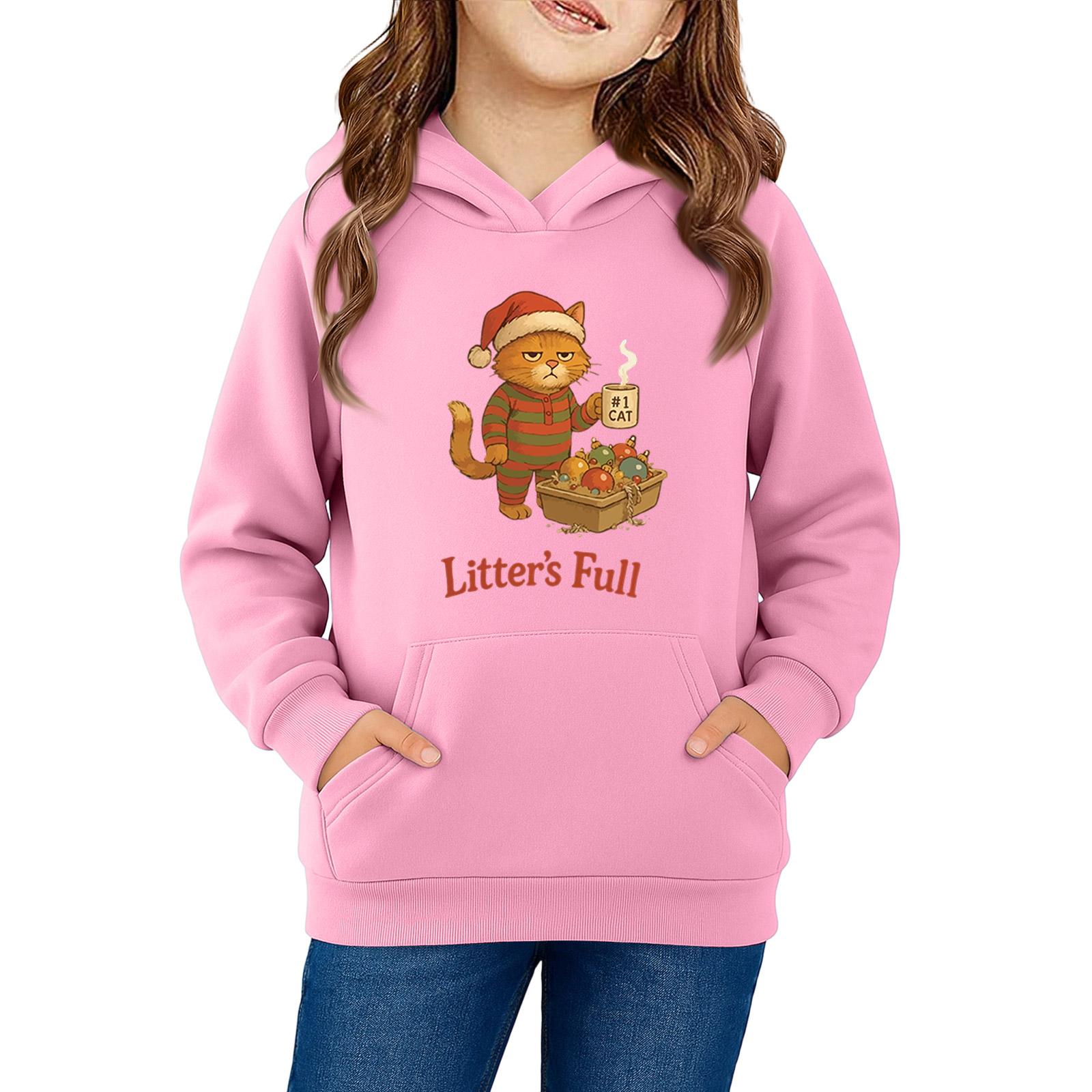 Sweatshirts For Teen Girls Hoodies Long Sleeve Drawstring Pullover Cute Oversized Hoodie 140