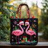 TEMU Womens Fashion Printed Tote Shoulder Bag 600D Oxford Cloth