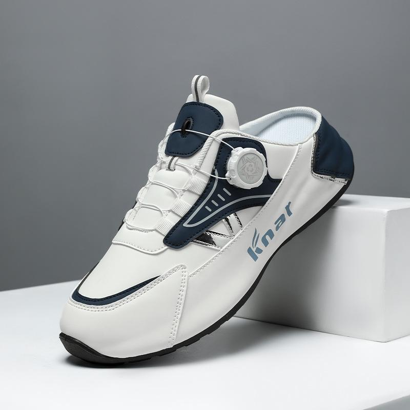 Summer New Men Slippers Brand Comfortable Casual Shoes for Men Fashion Flat Sneakers High Quality Men Half Slippers Big Size