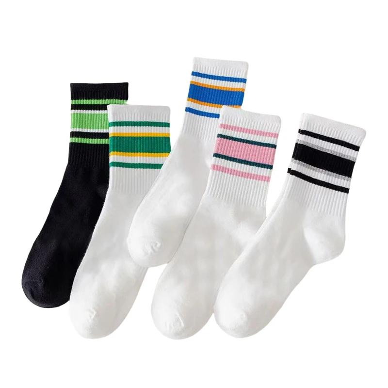 

10-40 пар женских носков, сотни пар носков до середины икры, мужские носки в стиле пэчворк, дышащие спортивные носки с защитой от запаха и пота 10Pairs