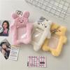 Korean Cartoon Cat Plush Card Holder: Starry Album Pendant for Student Polaroid Photos