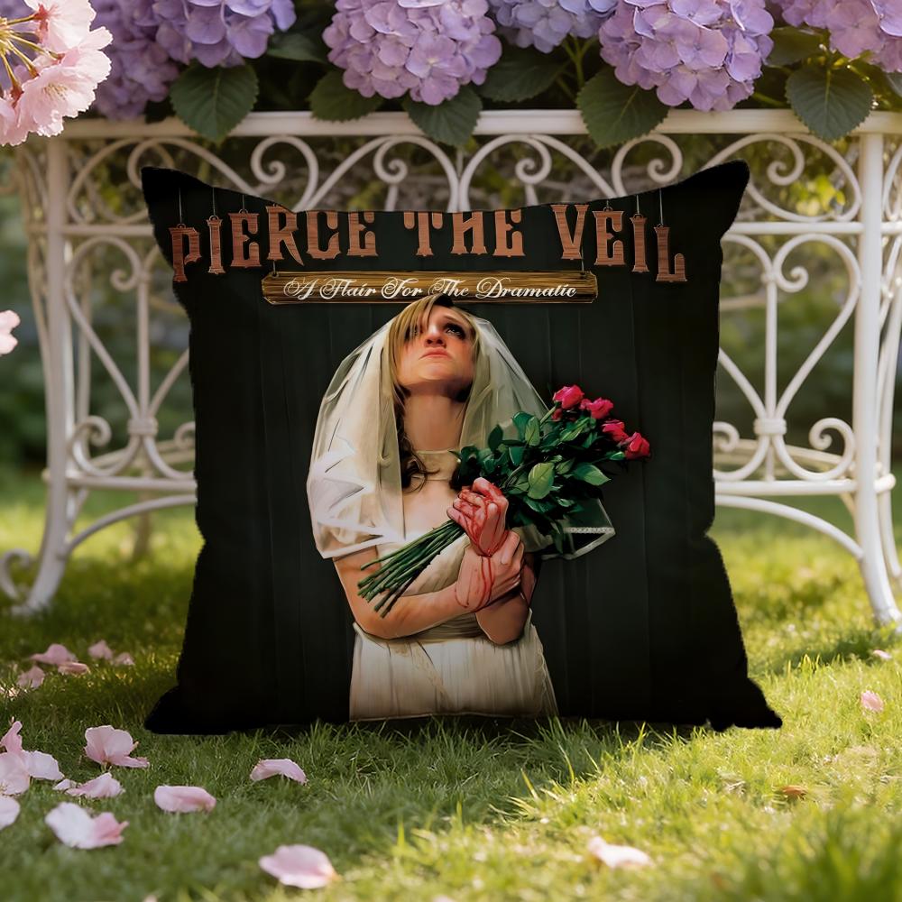 P-Pierce Band The Veil Cushion Cover Home & Car Dual-Scene Pillow Cover: Reversible for Premium Comfort