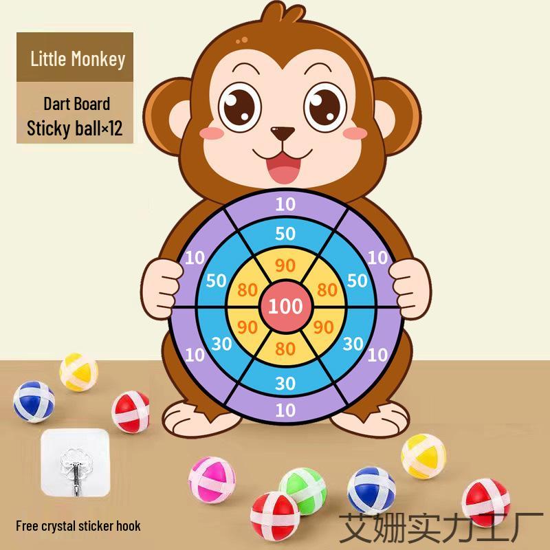 Interactive Parent-Child Throwing Sticky Balls Dartboard for Kids – Educational Indoor Toy Set