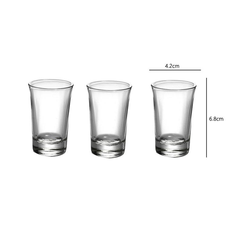

Creative Shot Glass Multiple Capacity Small Wine Glasses Household Baijiu Cup Thick Bottom Vodka Glass Suitable for Gift Giving 20ml-47ml