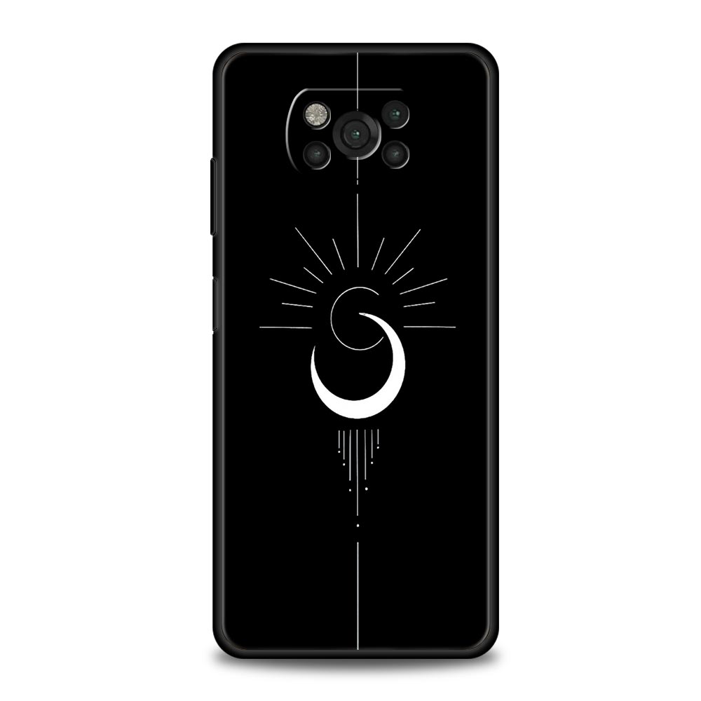

Пара черно-белых Love Sun Moon для Xiaomi Poco X5 Pro Чехол для Poco X4 X3 NFC F5 F4 F3 GT M5 M4 5G M3 C51 C50 C55 Чехол Poco F4 GT