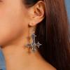 A Pair of Fashion Accessories Dark Cross Ear Hook Earrings New Trend Christian Earrings Earrings Earrings Holiday Accessories