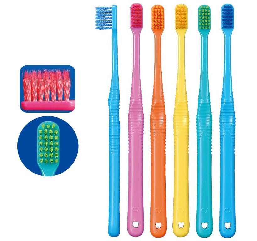 Ci Medical Ci PRO FOUR Lot de 25 brosses à dents à 4 rangées Brosse à dents Pro Four M Normal Spirale Double Poils