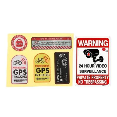 Car Interior Warning Sticker Public Parking Safety Sticker Waterproofed Sticker for Undergrounds Parking Environment