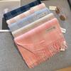 Wool Winter Scarf Women Plaid Scarves Adult Scarves For Ladies Wool Scarf Women Fashion Cold Proof Cashmere Poncho Wrap