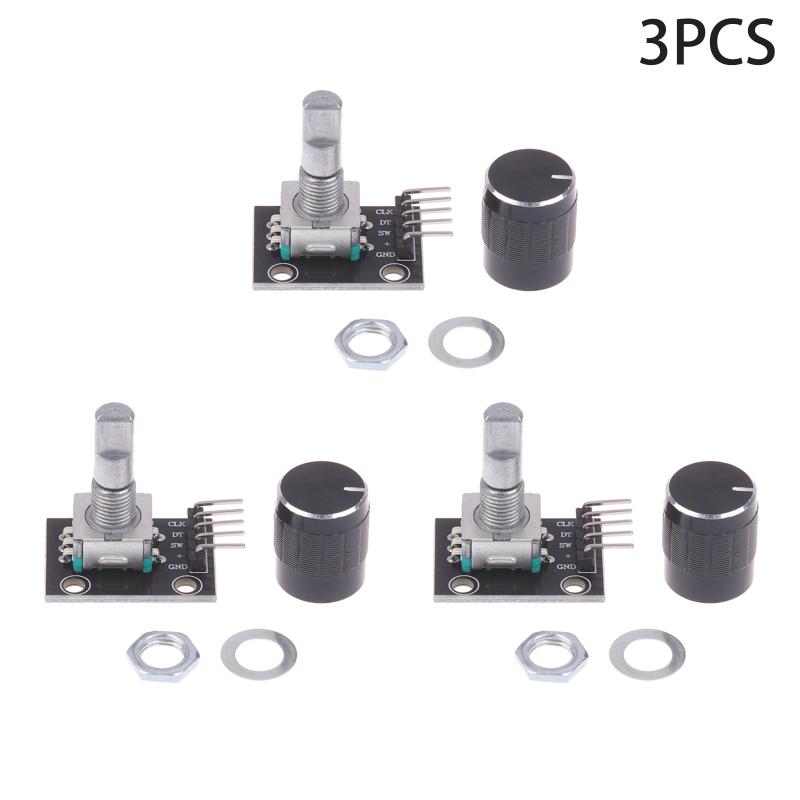 KY-040 360 Degree Rotary Encoder Module With Push Button 20 Pulse 5VBrick Sensor Modules For Arduino Or DIY Electronics