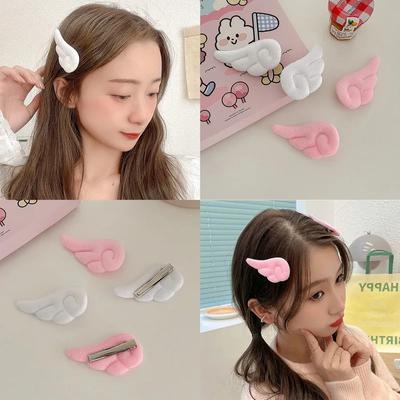 2 Stücke Engelsflügel Haarspangen Mädchen Plüsch Haarnadel Kinder Niedliche Cartoon Haarspange Kleine Flügel Haarspange Haarschmuck