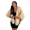 2023 Luxury Faux Fur Shawl Coat for Women – TikTok Bestseller