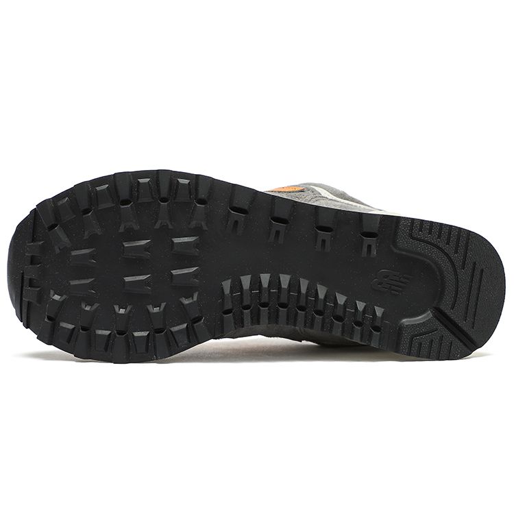 New Balance Nb 574 Comfortable Retro Leather Low-Top Marathon Running Shoes Unisex sneaker Gray Orange ML574PM2