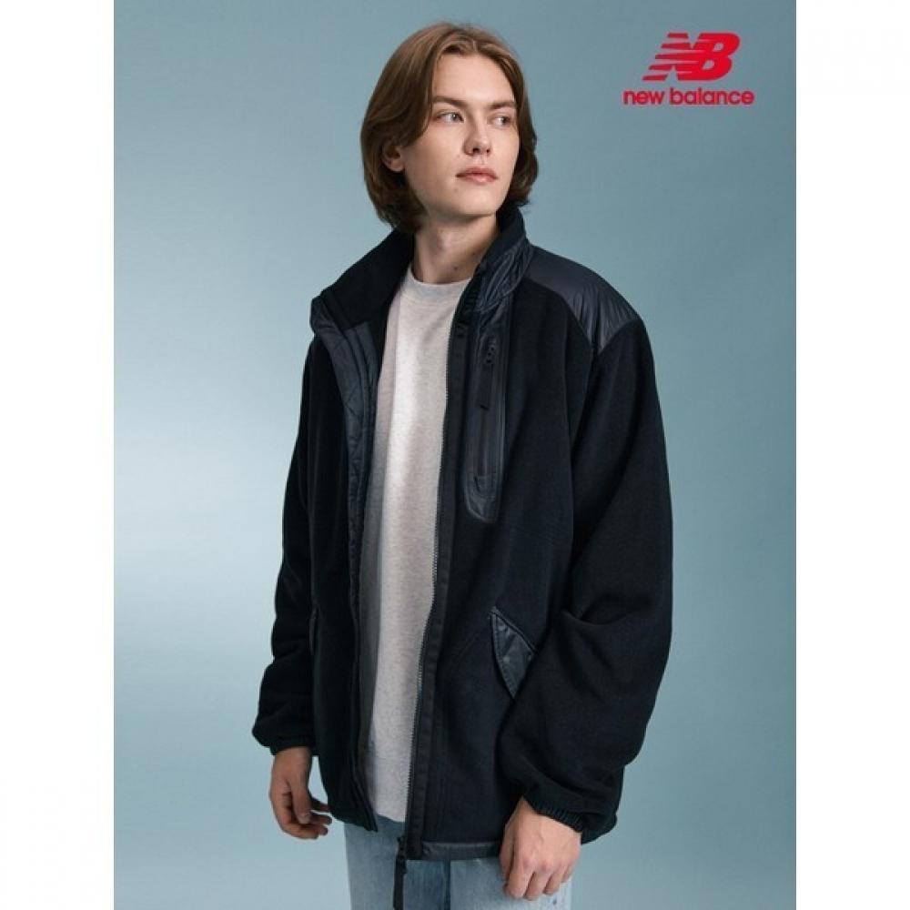 

New Balance Club Unisex Airline Jumper Fleece Jacket Black Nbmdc49103 19 Black/095