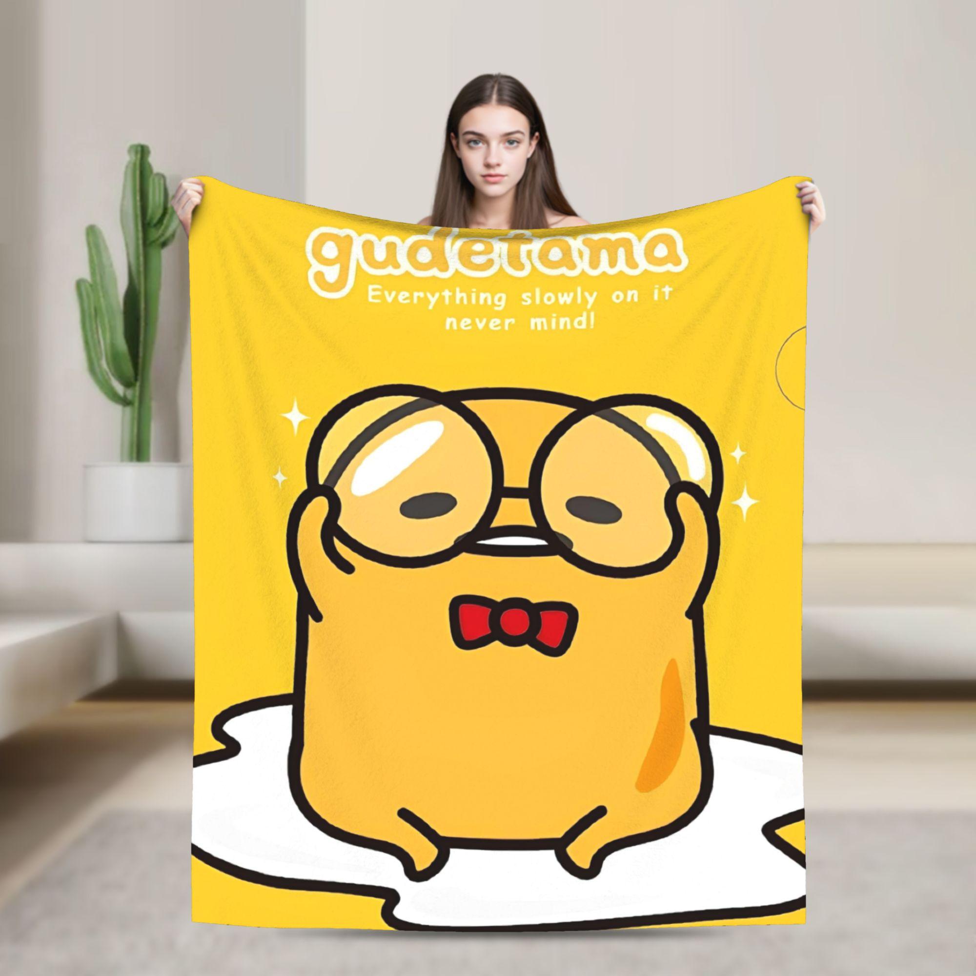 

Lazy Egg Gudetama Throw Blanket for Couch Soft Cozy Plush Blanket 50x60 Inch Multi-size Bedspread for All Seasons 75cmx90cm