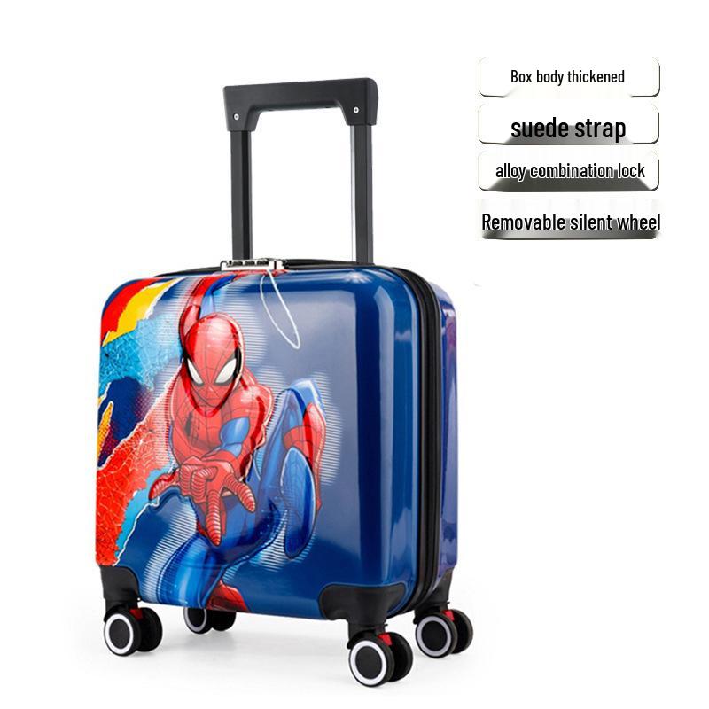 Children's Cartoon Trolley Suitcase with Universal Wheels - Ideal for Boys and Girls